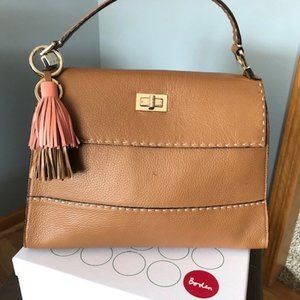 Boden Leather Satchel (Handbag) - Camel